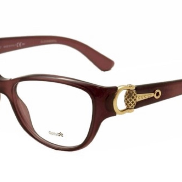 GUCCI GG3714 Women’s Eyeglasses Frames GH3714 ODO Tropical Burgundy 54mm 120 RX - Picture 2 of 8